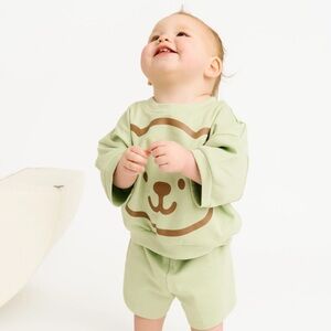 Honeydew Bear Shorts Set